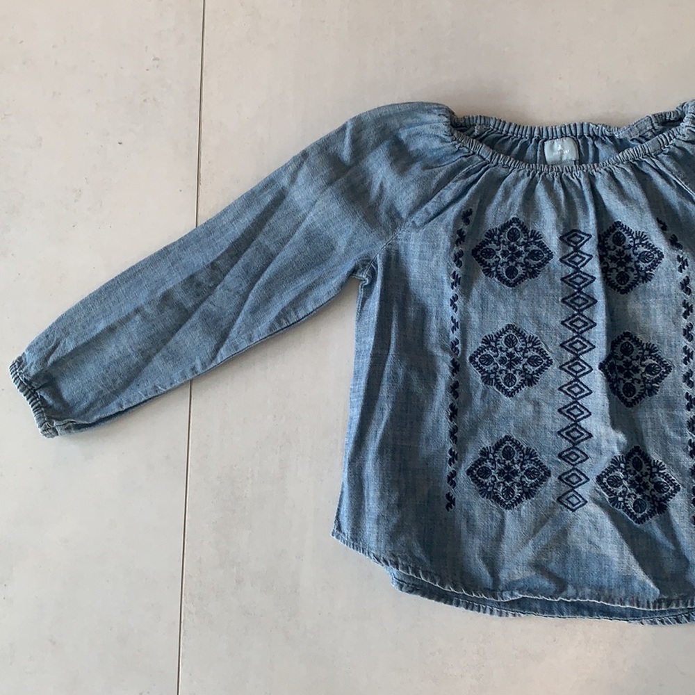 Jean Color Too with Blue Pattern - Picture 3 of 3
